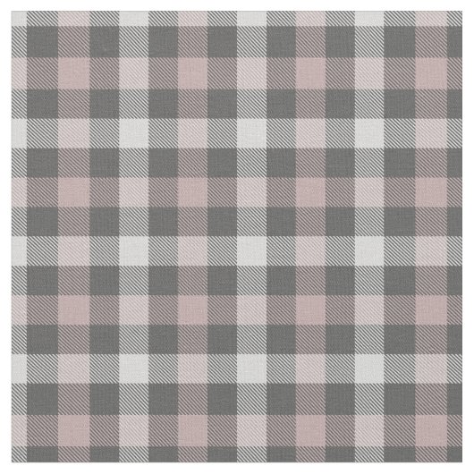 実用的なグレーとピンクの格子模様モダン新 ファブリック (クローズアップ)