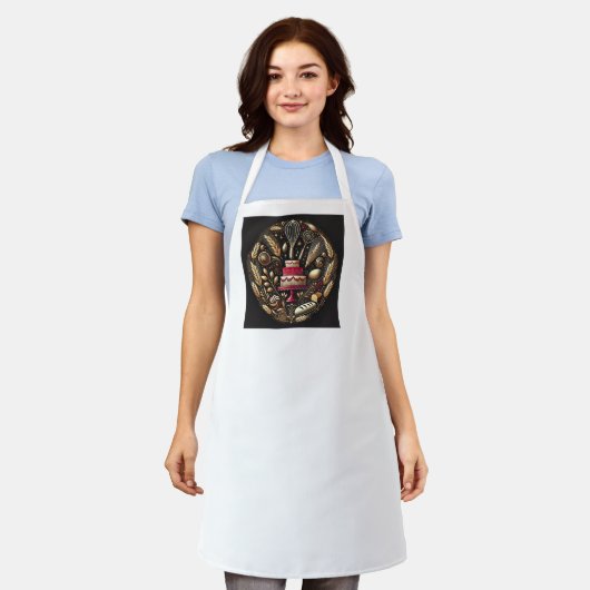 実用的なベーカー エプロン (着用した状態)