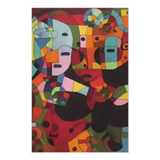 実用的な抽象的な言葉 – Ken Gage Art ポスター (正面)