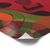 実用的な抽象的な言葉 – Ken Gage Art ポスター (コーナー)