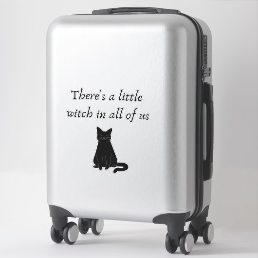 実用的な魔法引用文小さな魔女ビニールシール シール (スーツケース)