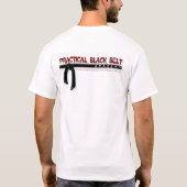 実用的な黒ベルト/CFCスレイベレス Tシャツ (裏面)