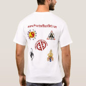 実用的な黒帯 Tシャツ (裏面)