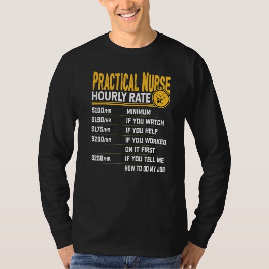 実用看護師時給正看護師 Tシャツ (正面)