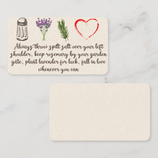 実用魔法魔女引用文秋インラブアニメ  名刺 (正面/裏面)