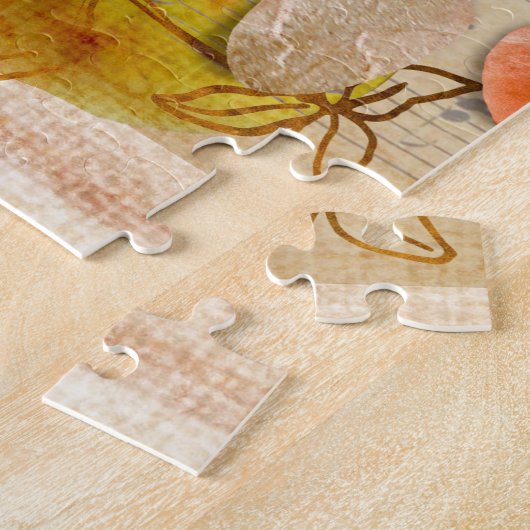 実素朴り多き信心のポスターを守れ ジグソーパズル (側面)