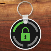 実績のロック解除 キーホルダー (正面)