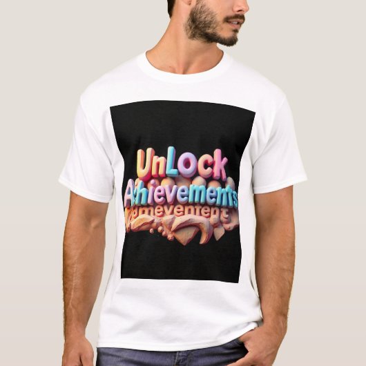 実績解除 グラフィックTシャツ Tシャツ (正面)