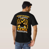 実績解除:腕立て100回 カレステニクス ゲーム Tシャツ (裏面フル)
