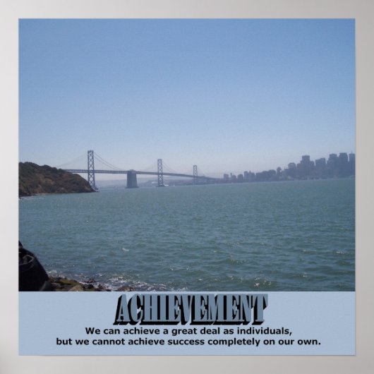 実績（湾を越えた）プリント ポスター (正面)