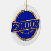 実績GeoCaching賞を20,000件認定 セラミックオーナメント (右)
