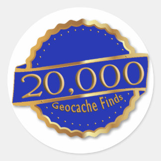 実績GeoCaching賞を20,000件認定 ラウンドシール