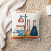 実習技術者おもしろいのグラフィックデザイン クッション (ブランケット)