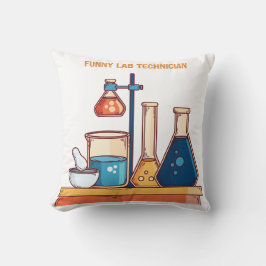 実習技術者おもしろいのグラフィックデザイン クッション