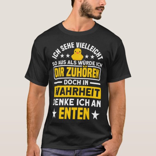 実考えはアヒル Tシャツ (正面)