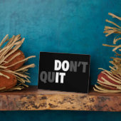 実行すやめる- やる気を起こさせる フォトプラーク (側面)