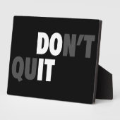 実行すやめる- やる気を起こさせる フォトプラーク (側面)