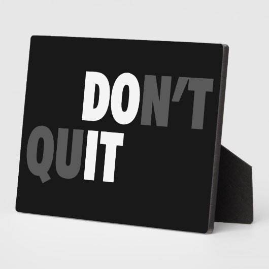 実行すやめる- やる気を起こさせる フォトプラーク (側面)