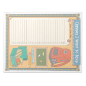 実行するクラス一覧のメモカスタム帳 ノートパッド (正面)