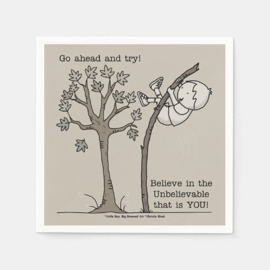 実行する スタンダードカクテルナプキン (正面)