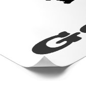 実行のない才能が無駄になる ポスター (角)