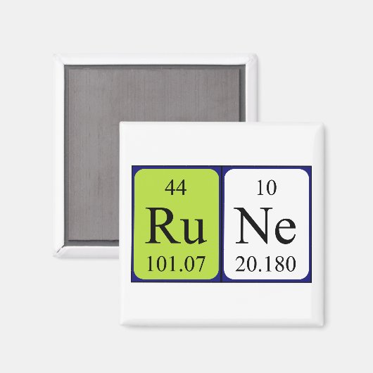 実行の定期テーブル名マグネット マグネット (正面/裏面)