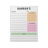 実行カスタムする日パーソナライズされた々のプランナーを一覧表示する ノートパッド (回転)