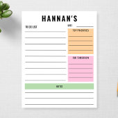 実行カスタムする日パーソナライズされた々のプランナーを一覧表示する ノートパッド