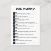 実行シンボルと意味カード 名刺 (正面)