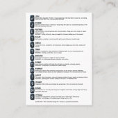 実行シンボルと意味カード 名刺 (裏面)