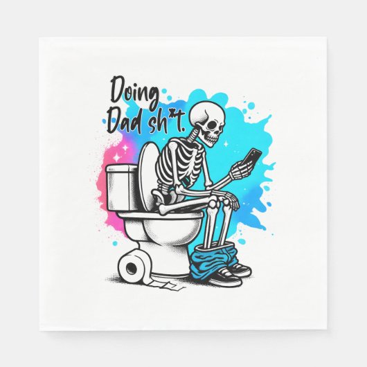 実行中のパパ スタンダードランチョンナプキン (正面)