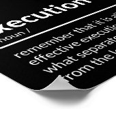 実行感動的引用文 ポスター (角)