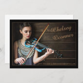 実行者モデルアクターComp Zedカードプロモーションテンプレート 招待状 (正面/裏面)