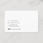 実行QRコードVisitenkarteオンラインGastalten 名刺 (裏面)