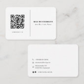 実行QRコードVisitenkarteオンラインGastalten 名刺 (正面/裏面)