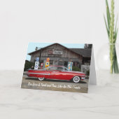 実証済みのクラシックカー愛/記念日 カード (正面)