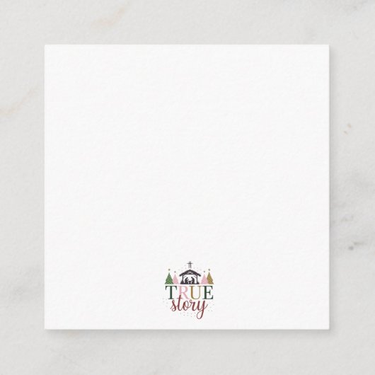 実話クリスマス・バイブル・バース エンクロージャーカード (裏面)