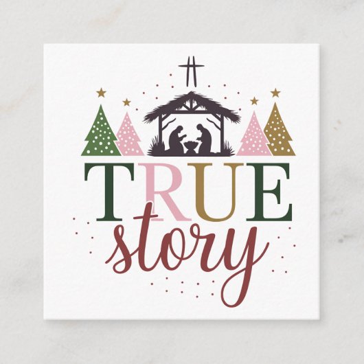 実話クリスマス・バイブル・バース エンクロージャーカード (正面)