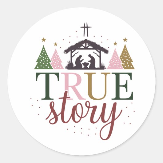 実話クリスマス・バイブル・バース ラウンドシール (正面)