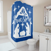 実話出生クリスマス シャワーカーテン (インサイチュ)