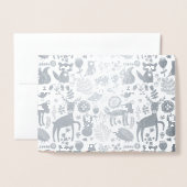 実質お洒落な森林創造物のすべての行事 箔カード (裏面封筒付き)