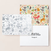 実質お洒落な森林創造物のすべての行事 箔カード (ディスプレー)