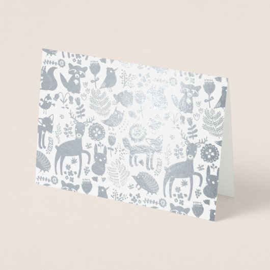 実質お洒落な森林創造物のすべての行事 箔カード (正面)