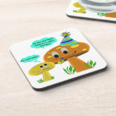 実質のおもしろい人のきのこの漫画 コースター (左側)