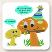 実質のおもしろい人のきのこの漫画 コースター (正面)