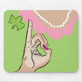 実質のかわいらしい女の子の女子学生クラブのおもしろい マウスパッド