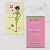 実質のかわいらしい女の子の女子学生クラブの女の子の名刺 名刺 (正面/裏面)