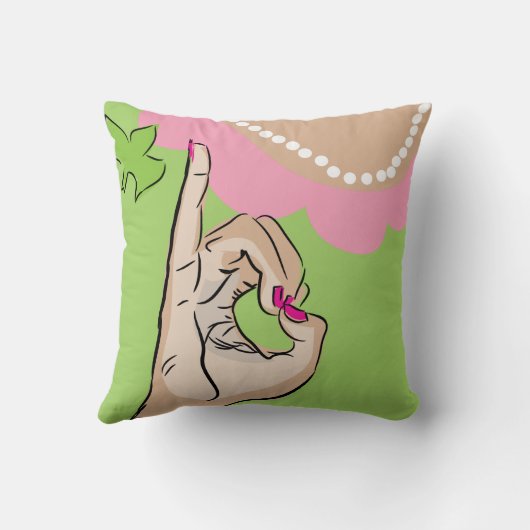 実質のかわいらしい女の子の装飾用クッション クッション (裏面)