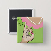 実質のかわいらしい女子学生クラブのおもしろい 缶バッジ (正面&裏面)