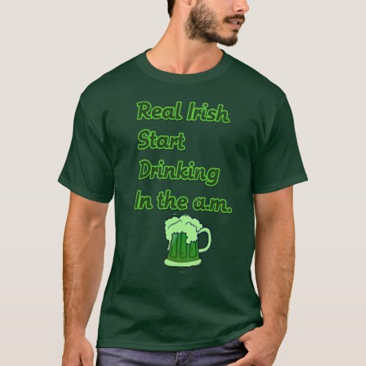 実質のアイルランドのワイシャツ Tシャツ (正面)
